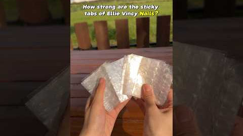 Proof that I have the strongest sticky tabs#ellievincynails#pressonnails #nailhackcheck #nails