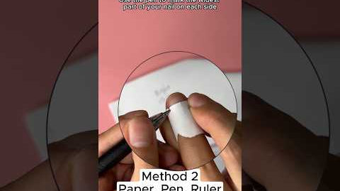 How to find the appropriate size of press-on nails? #ellievincynails #nails #tutorial