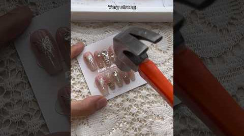 Is this your press-on nails look like?#backtoschoolnails #nailsoftiktok #nailhacks #pressonnails